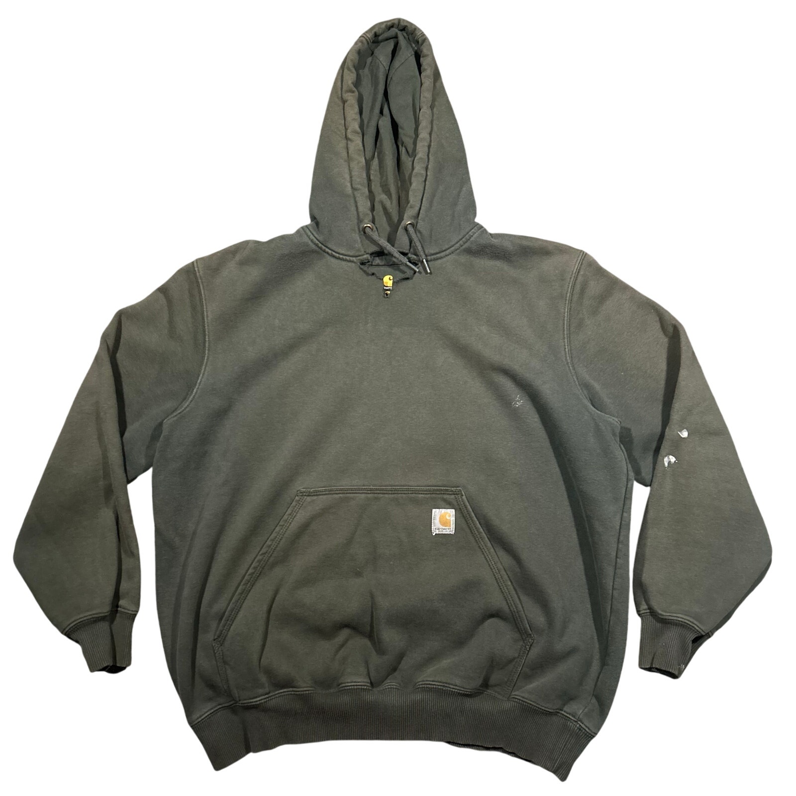 Carhartt Rain Defender Sweatshirt Mens Xl Faded Forest Green Workwear Hoodie